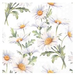 Serviett 33x33 cm 20 stk Beautiful Daisies