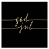 Serviett 33x33 cm 20 stk God Jul svart