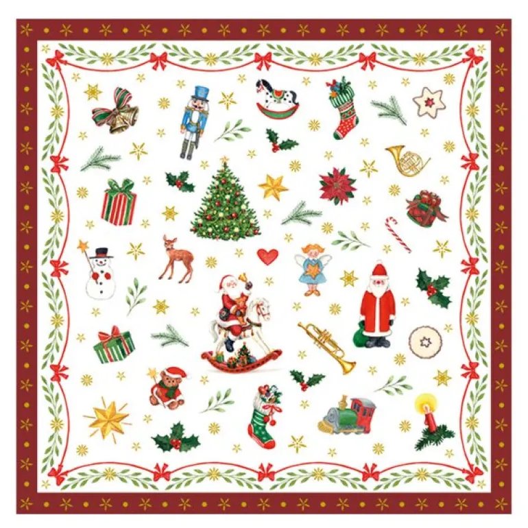 Serviett 33x33 cm 20 stk Ornaments All Over