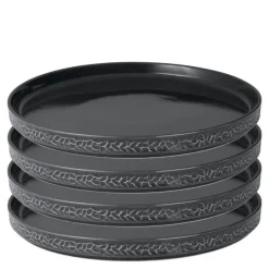 Servisen C tallerken 25 cm 4 stk antrasitt