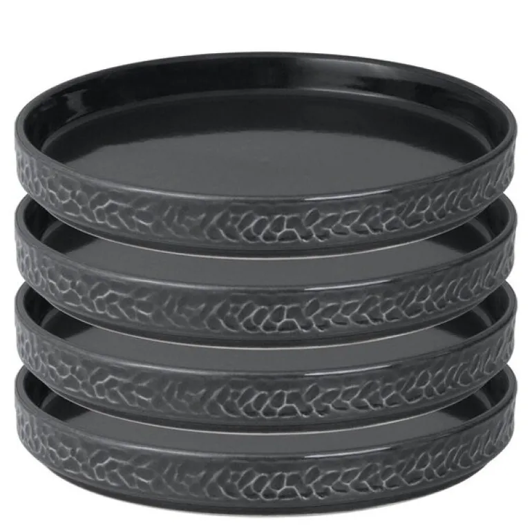 Servisen C tallerken 17,2 cm 4 stk antrasitt