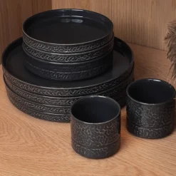 Servisen C tallerken 17,2 cm 4 stk antrasitt