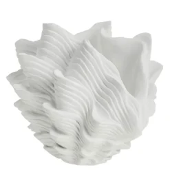 Shella vase 29 cm hvit