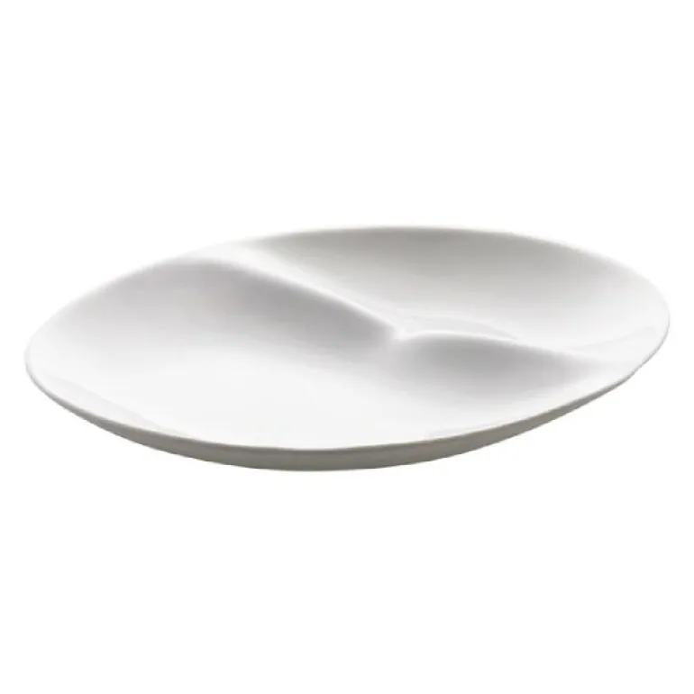 Shell desserttallerken 19,5x20,5x4 cm hvit