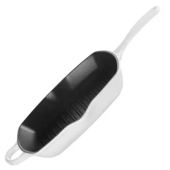 Signature grillpanne i støpejern kvadratisk 26 cm white