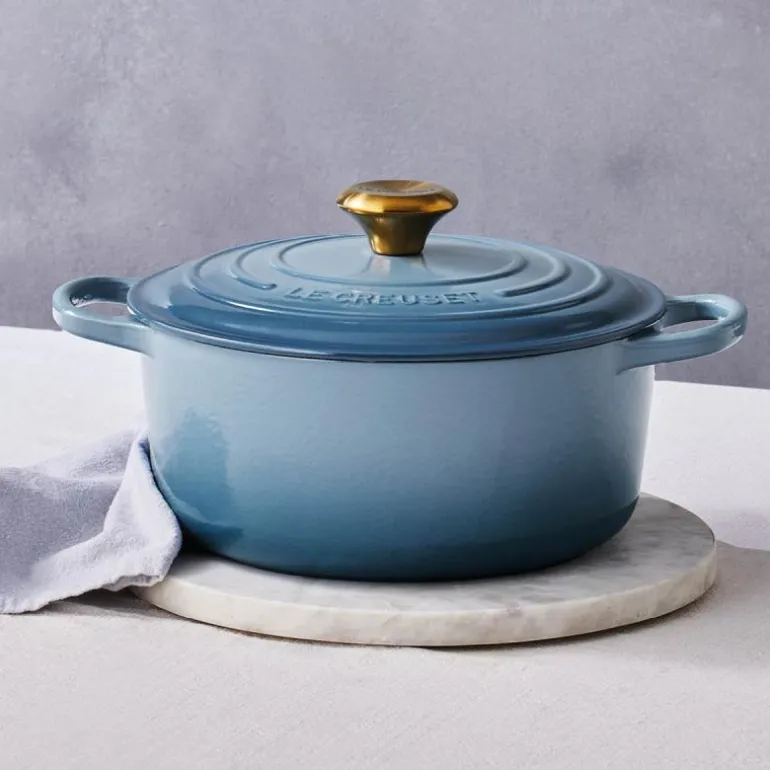 Signature rund gryte 4,2L chambray/gull