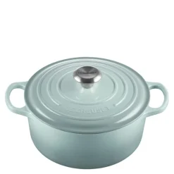 Signature støpejernsgryte rund 24 cm 4,2L sea salt