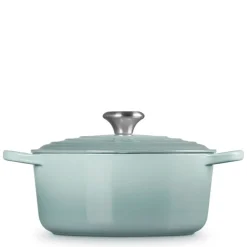 Signature støpejernsgryte rund 24 cm 4,2L sea salt