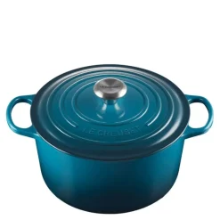 Signature støpejernsgryte rund 26 cm 6,3L deep teal