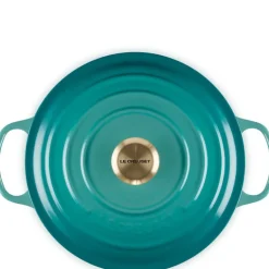 Signature støpejernsgryte rund 26 cm 5,3L Bleu Riviera