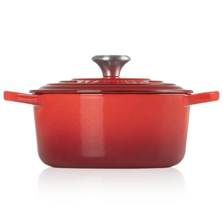 Signature støpejernsgryte rund 22 cm cerise