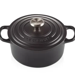 Signature støpejernsgryte rund 24 cm 4,2L matte black