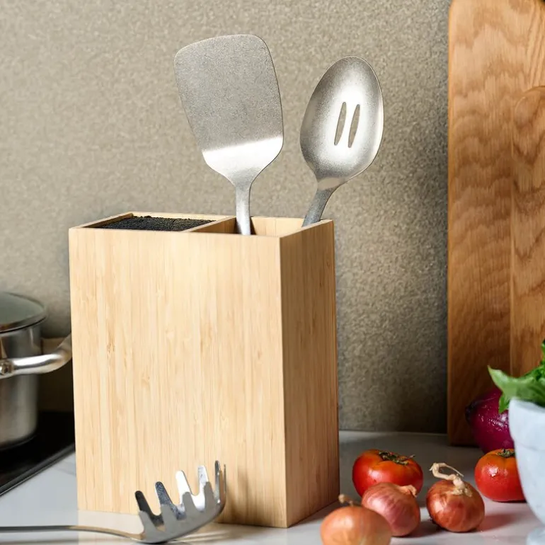 Signerat serveringsskje 33 cm natur/børstet stål