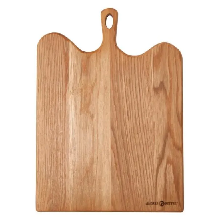Signerat skjærebrett 36x23 cm eik
