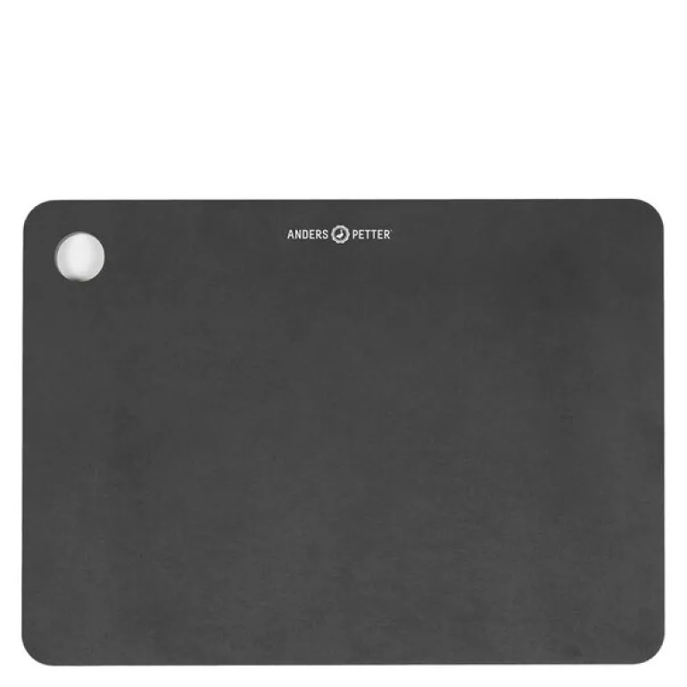 Signerat skjærebrett 30x21,5 cm svart trefiber