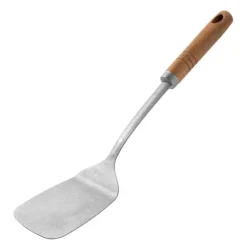 Signerat stekespade 35 cm akasietre/børstet stål