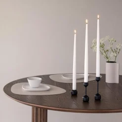 Silhouette lysestake 14,5 cm svart