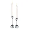 Silhouette lysestake sett 12 + 14,5 cm krom