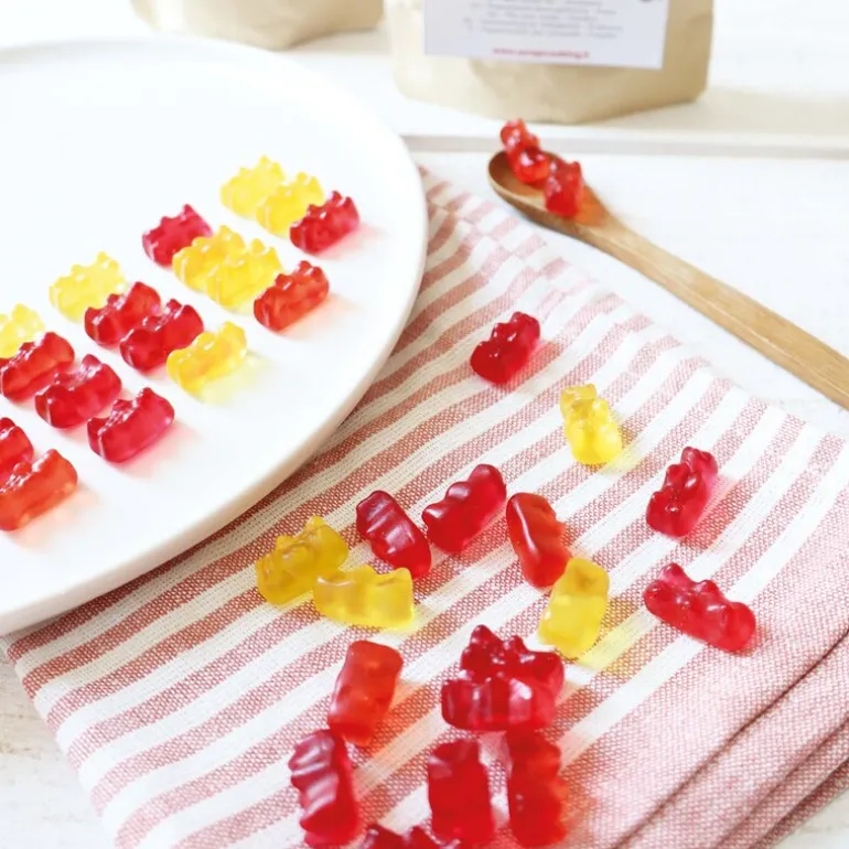 Silikonform gummibjørner mintgrønn