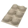Silikonform mini Gemma 6 stk 6,8x4,2 cm