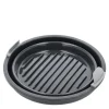 Silikonform til airfryer rund 19x6 cm grå