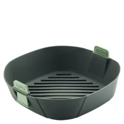 Silikonkurv XL til airfryer 25x25 cm grå