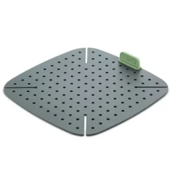 Silikonmatte til airfryer 22,5x22,5 cm grå