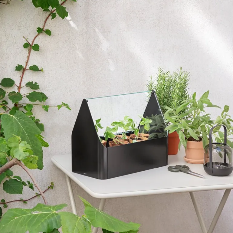 Simply Grow minidrivhus 20x42x32cm svart