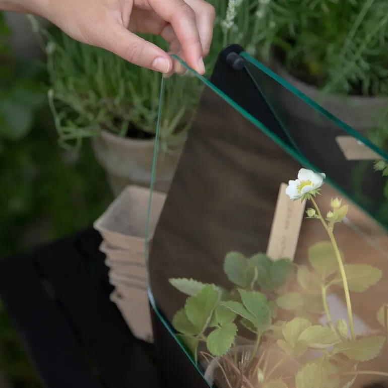 Simply Grow minidrivhus 20x42x32cm svart