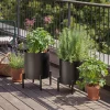 Simply Grow ytterpotte liten 37x42 cm svart
