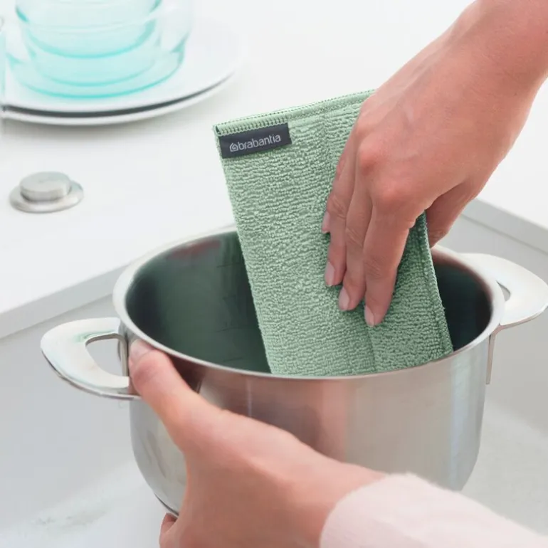 SinkSide mikrofiberputer 3 stk jade green/grå/hvit