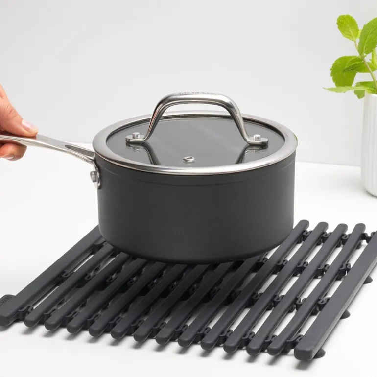 SinkSide oppvaskmatte silikon 30x30 cm mørk grå