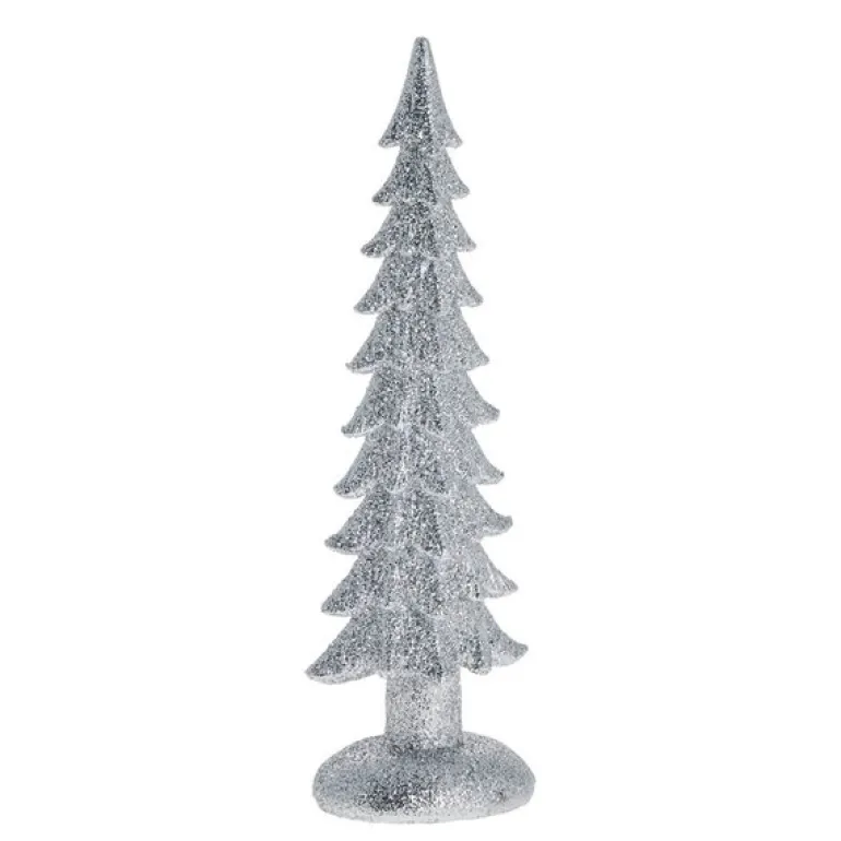 Sissia juledekorasjon tre 15 cm sølv