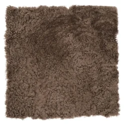 Sitteunderlag new zealand kort ull 40x40 cm chocolate