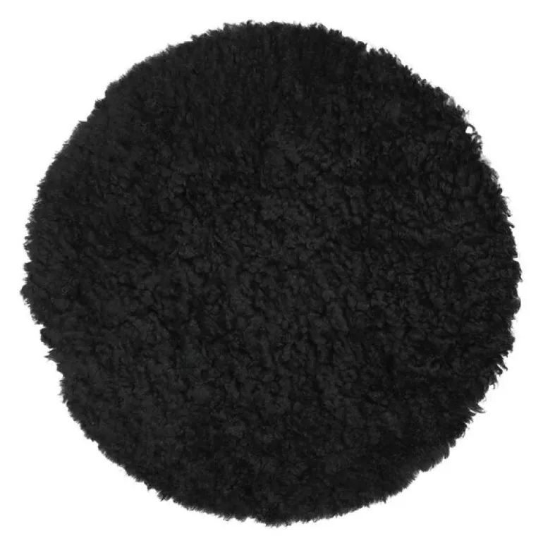 Sitteunderlag new zealand saueskinn kort ull 34 cm black