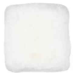 Sitteunderlag new zealand saueskinn lang ull 40x40 cm ivory