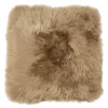Sitteunderlag new zealand saueskinn lang ull 40x40 cm taupe