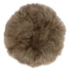 Sitteunderlag new zealand saueskinn lang ull 34 cm taupe