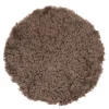 Sitteunderlag new zealand saueskinn kort ull 34 cm chocolate