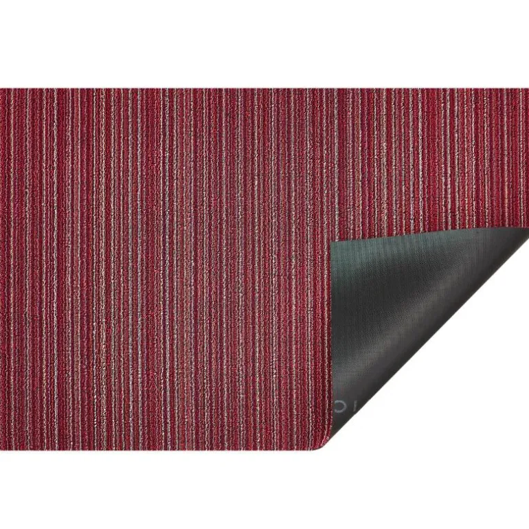 Skinny Stripe dørmatte 61x91 cm raspberry