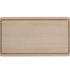 Skjærebrett i tre m/rand 50x27 cm eik