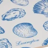 Skjærebrett 34x20 cm laminert dobbelsidig blå/hvit