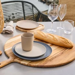 Skjærefjøl i tre 50 cm teak