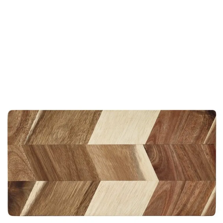 Skjærefjøl i tre 30x15 cm akasie