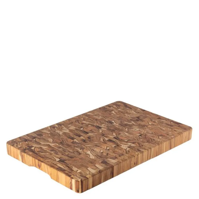 Skjærefjøl i tre 38x50 cm endeved teak