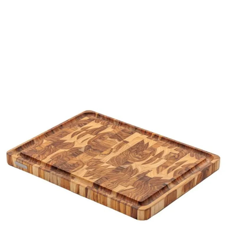 Skjærefjøl 45x34 cm endeved teak