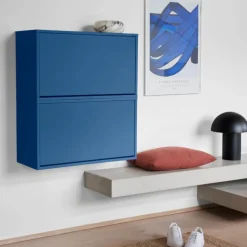 Skoboks 70x30x40 cm Cobolt Blue