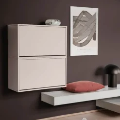 Skoboks 70x30x40 cm Silver Cloud Grey