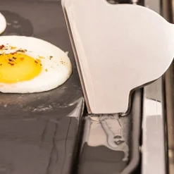 Skrape til stekeplate 25 cm rustfritt stål