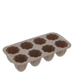 Skumrakettform kuppel 8 stk silikon latte